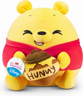 Snackles Disney 14-inch Plush (Winnie The Pooh) by ZURU, Plush with Snack Accessory