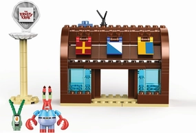 Snap & Switch Spongebob Squarepants Krusty Krab Set - Buildable Toy Set with Iconic Restaurant and Spongebob Figures for Creative Play - Ages: 6 