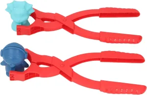 Snow Ball Toy Set Winter Fun Dinosaur Shape Non Slip Handle Easy to Use for Snowball Fights, Beach Activities