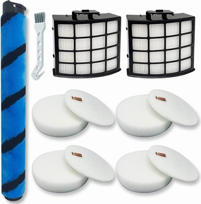 Soft Brushroll Filters Replacement Parts Acessories for Shark Vertex DuoClean PowerFin Upright Vacuum AZ2002 AZ2000 AZ2000W Accessories, Part # 1483FC2000 XHFA 2000 & XFFKAZ2000