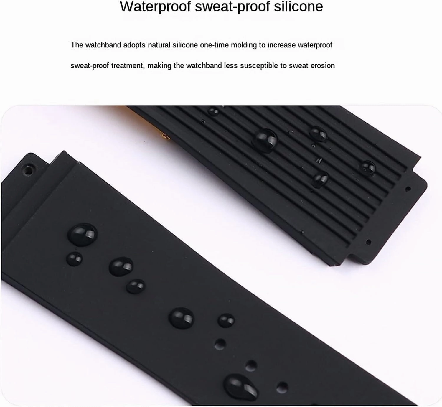 Soft Silicone Strap With Butterfly Buckle For Hublot BIG BANG Watch band replacement Accessories 26 * 19mm
