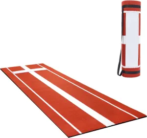 Softball Pitching Mat, 10x3 ft Softball Pitching Mound with Antislip Foam Bottom& Rubber Mound, Baseball Pitching Turf Training Mat for Practice Softball and Baseball Pitch Equipment