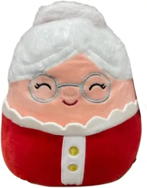 Squishmallow Official Christmas Winter Holiday Kellytoy Plush Squishy Soft Plush Toy Animals (Nicolette Mrs Claus, 4.5 Inch)