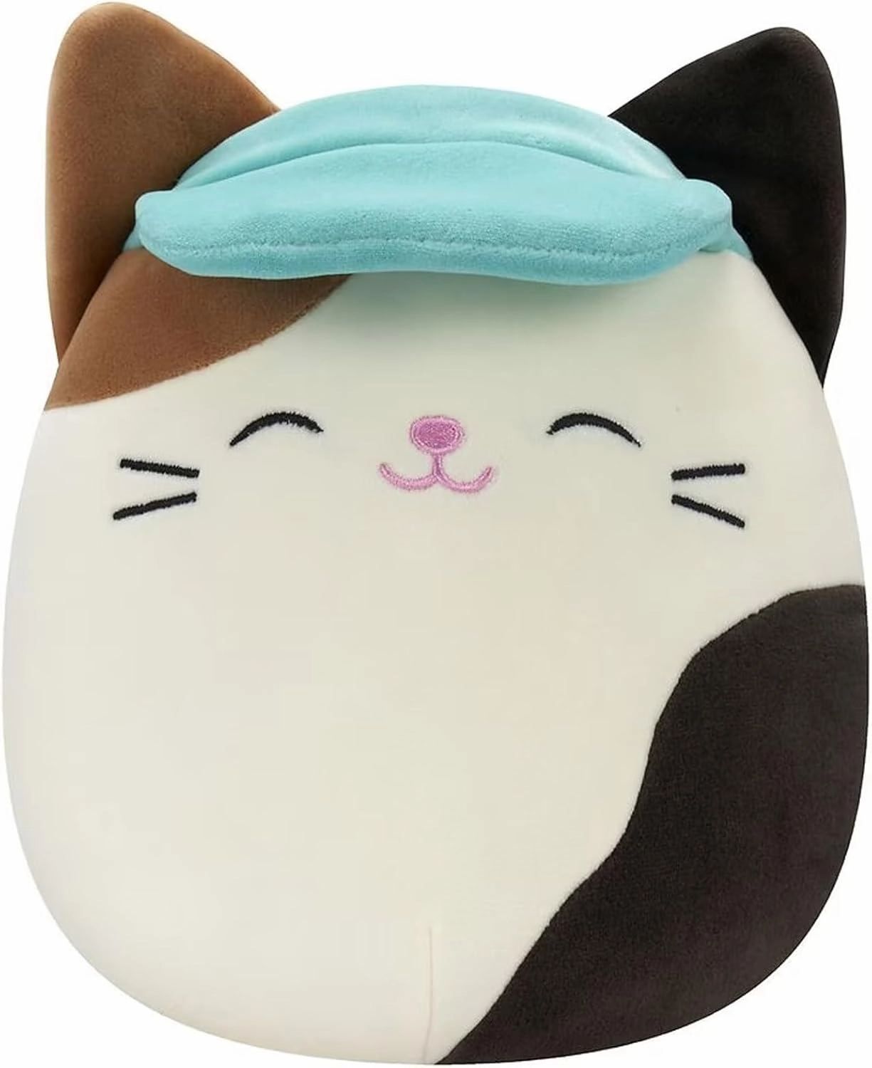 Squishmallow Official Kellytoy Collectible Pet Squad Dogs Cats Bunnies Frogs Squishy Soft Animals (Cam Calico Cat (Visor), 8 Inch)