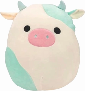 Squishmallow Official Kellytoy Collectible Plush Farm Squad Squishy Soft Animals Choose Cow Pig Horse Sheep Donkey (Belana Cow, 8 Inch)