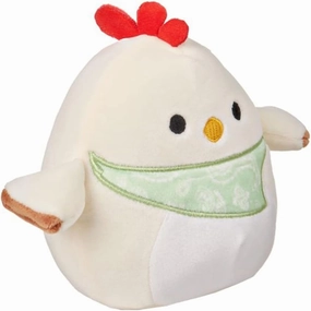 Squishmallow Official Kellytoy Collectible Plush Farm Squad Squishy Soft Animals (Todd Chicken (Green Bandana), 5 Inch)