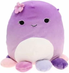 Squishmallow Official Kellytoy Collectible Sea Life Squad Squishy Soft Animals Ocean Fish Creatures (Violet Octopus (Pink Flower), 8 Inch)