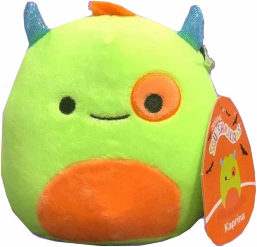 Squishmallow Official Kellytoy Halloween Squishy Soft Plush Toy Animals (Kaprina Monster, 5 Inch)