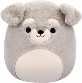 Squishmallows FuzzAMallows Plush Toy Shaun the Schnauzer Dog 30 cm - Rare Exclusive Original 2024