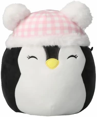 Squishmallows Kellytoy 2022 7" Holiday Penguin - Includes Stickers