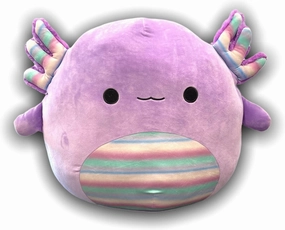 Squishmallows Official Kellytoy 20 Inch Soft Plush Squishy Toy Animals (Monica Xho Axolotl Purple Stripe)