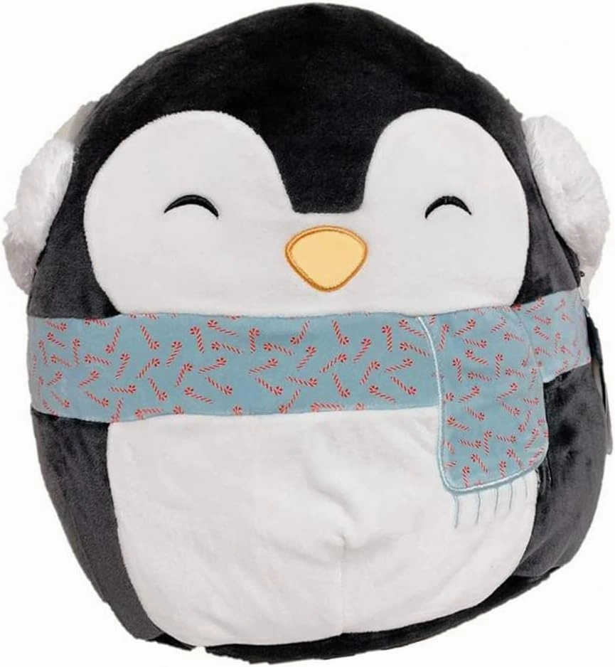 Squishmallows Official Kellytoy 5 Inch Soft Plush Squishy Toy Animals (Luna Penguin (Scarf))