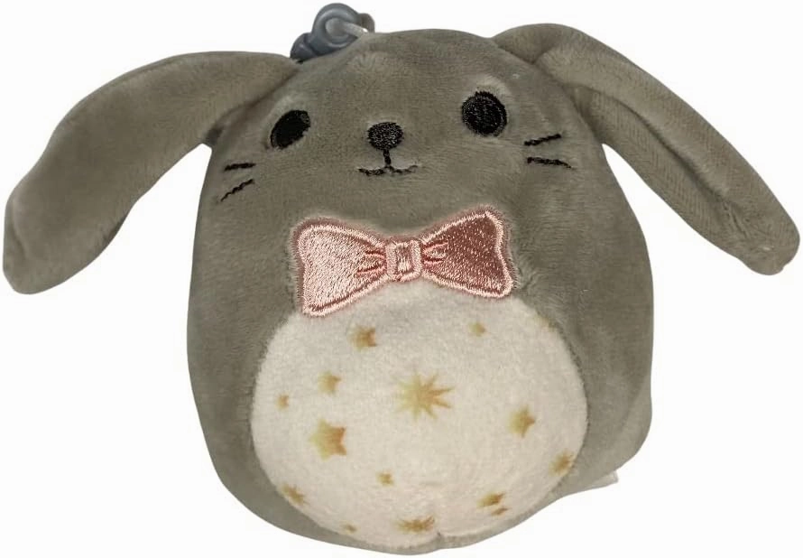 Squishmallows Official Kellytoy Easter Squad Squishy Soft Plush Toy Animal (3.5 Inch Clip, Blake Bunny (Star Belly))