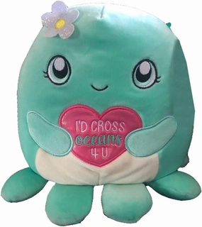 Squishmallows Official Kellytoy Valentines Squad Squishy Soft Plush Toy Animal (8 Inch, Olina Octopus)