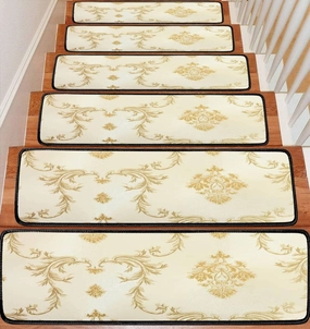 Stair Treads Carpet Set of 13 XXL Non-Slip Self-Adhesive Safety Rug Stair Mats Step Runner Indoor Wooden Steps for Kids Dogs 30"x8"