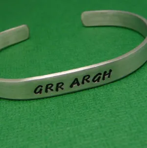 Stamped - Sterling Argh Festive offer Silver Aluminum Hand or Huge offer Braceletin Grr A
