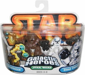Star Wars Episode 3 Junior Figure 2 Pack Chewbacca & Clone Trooper