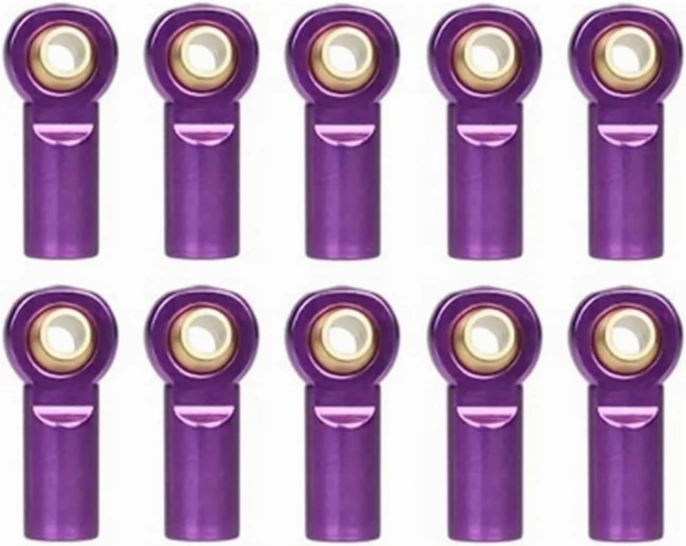 Steering Linkage Servo Link 10Pcs Metal M3 Aluminum Link Tie Rod End Ball Joint 1/10 RC Car Crawler AXIAL SCX10 D90 D110 Fit for Tamiya Racing Direction Pull Rod Steering Pull (Color : Red)