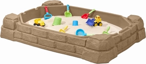 Step2 Natural Playful Sandbox, Kids Activity Sensory Table, Summer Outdoor Toys, Lid Included, For Toddlers 1  Years Old