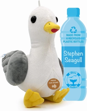 Stephen Seagull - 12" Plush Toy w/Authentic Animal Sounds, Donation Made w/Purchase, Stuffed Animal for Kids Babies & Toddlers