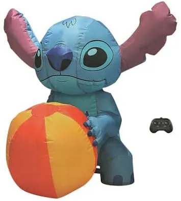 Stitch Remote Control Inflatable Character with Beach Ball, 2.4GHz RC, Blue