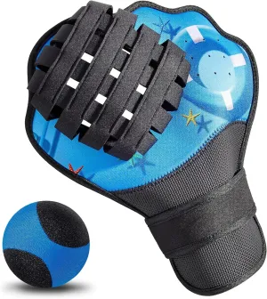Strdfeve Water Ball and Gloves Set,Water Bouncing Balls Catch Mitt,Pool Baseball Catching Mitt for Beach Games,Play Catch Skip Ball and Glove