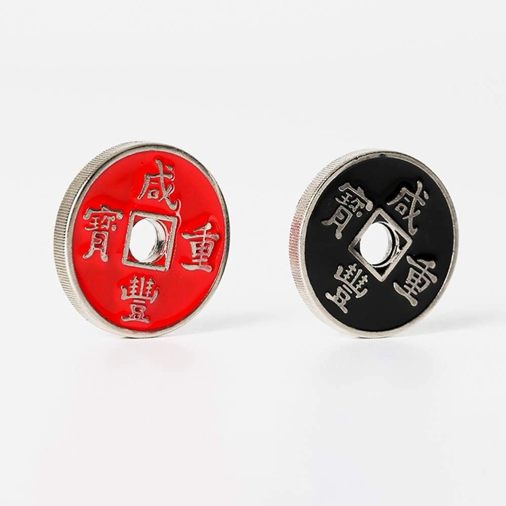 SUMAG The Hopping Traditional Chinese Coins Magic Tricks 1 Set Coins for Magician Appearing Magic Vanish Coin Magic Close Up Props Gimmick Illusion