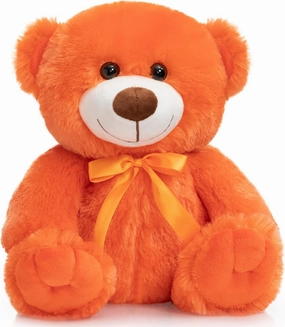 Super Color Teddy Bear Stuffed Animals Plush Toy for Children Girlfriend Family Congratulations Baby Shower Birthday Orange 14 inch