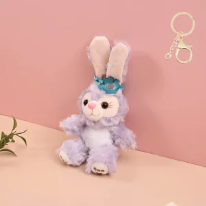 Sweet look bunny plush keychains