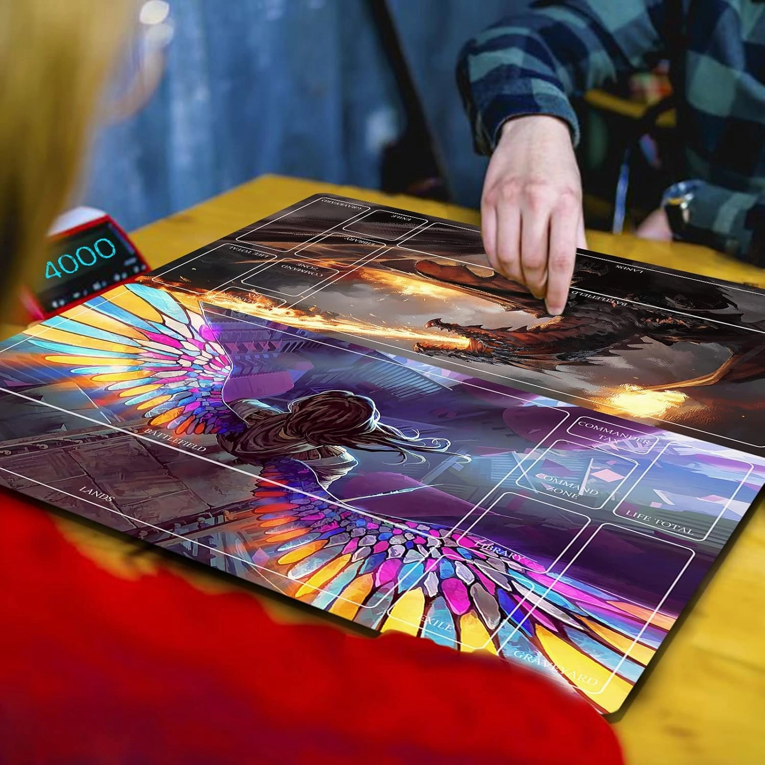 TCG playmat Table Mats Size 70X40 cm Mousepad Compatible for MTG RPG CCG Trading Card Game Play mats Original Play Mat Art Designs & Accessories (13)