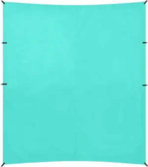 Teal Solid Color Pure Plain Beach Canopy UPF50  Easy Setup Large Sun Shade with Sturdy Poles, Sandbags and Shovel for Camping, Picnics, Backyard & Fishing