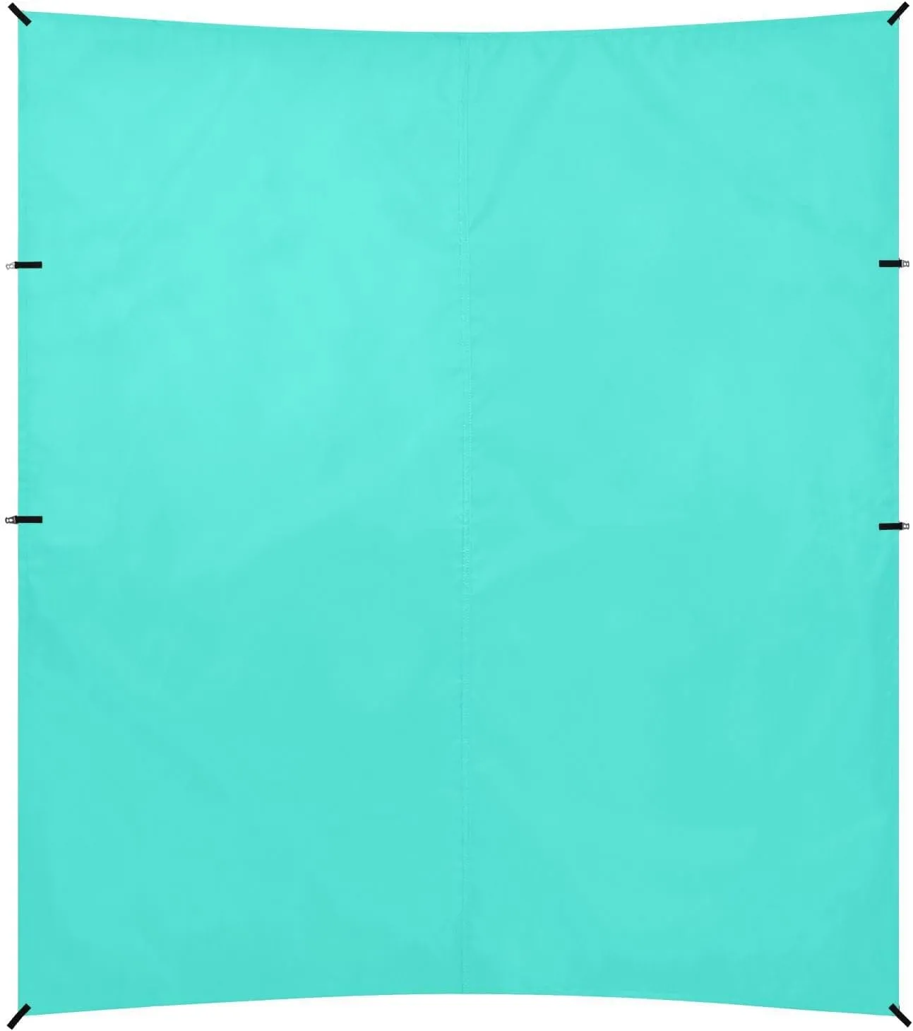 Teal Solid Color Pure Plain Beach Canopy UPF50  Easy Setup Large Sun Shade with Sturdy Poles, Sandbags and Shovel for Camping, Picnics, Backyard & Fishing