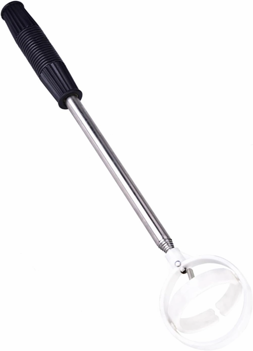 Telescopic Golf Ball Retriever, Executive Grabber with Long Reach up to 7.1ft for Easy Ball Pickup Locking Button (White)