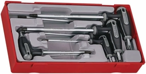Teng Tools 7 Piece T Handle Torx (TX) Key Driver Set with TPX Ends (TX10 to TX40) - TTTX7, Silver