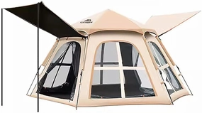 Tent, Camping Tents, 2-in-1 Portable Backpacking Tent with Removable Rainfly, Mesh Windows, Suitable for Family Dome Tent for Camping Hiking Mountaineering