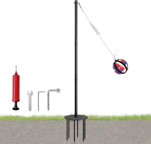 Tetherball Set with Ball Protector, Outdoor Game Equipment, New