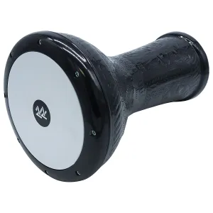 The 17'' Totally Engraved Black Wave Zaza Percussion Egypt Style Darbuka Doumbek - Blemish