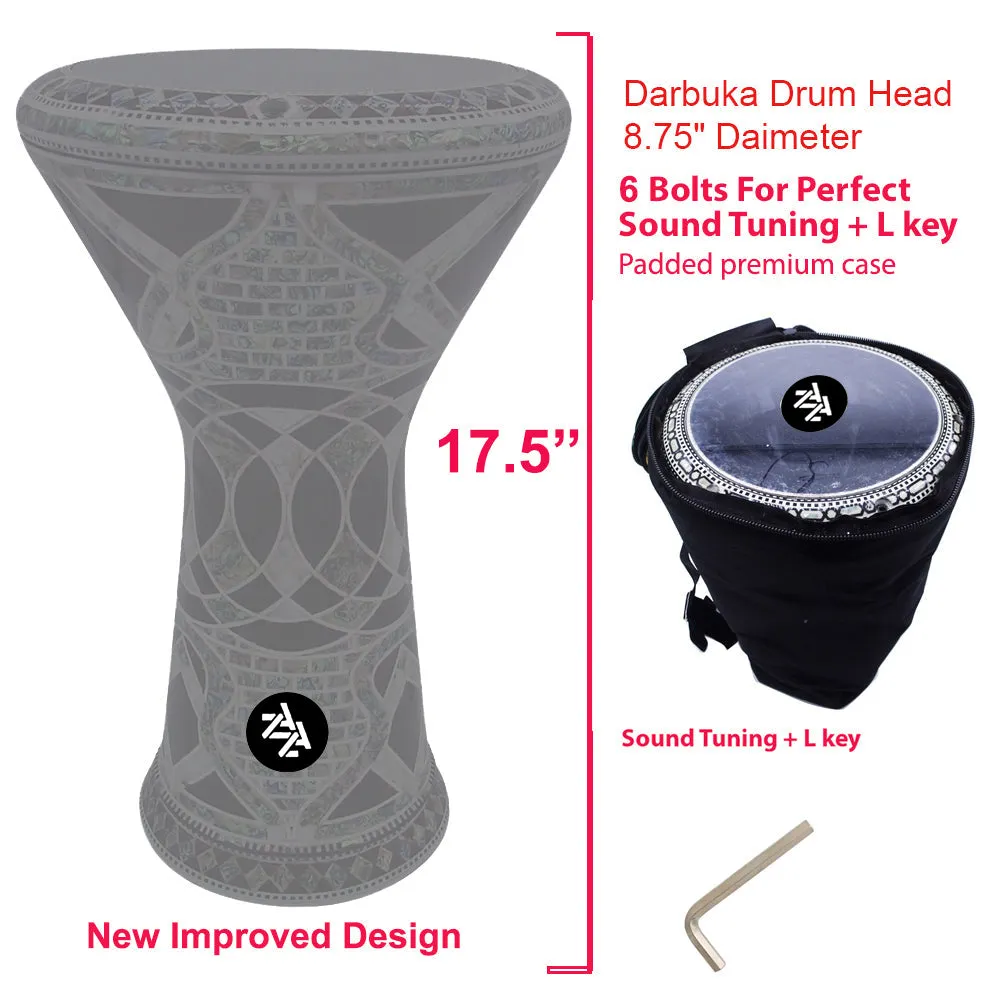 The 17.5'' Red Spider New Generation - Zaza Percussion Darbuka Doumbek