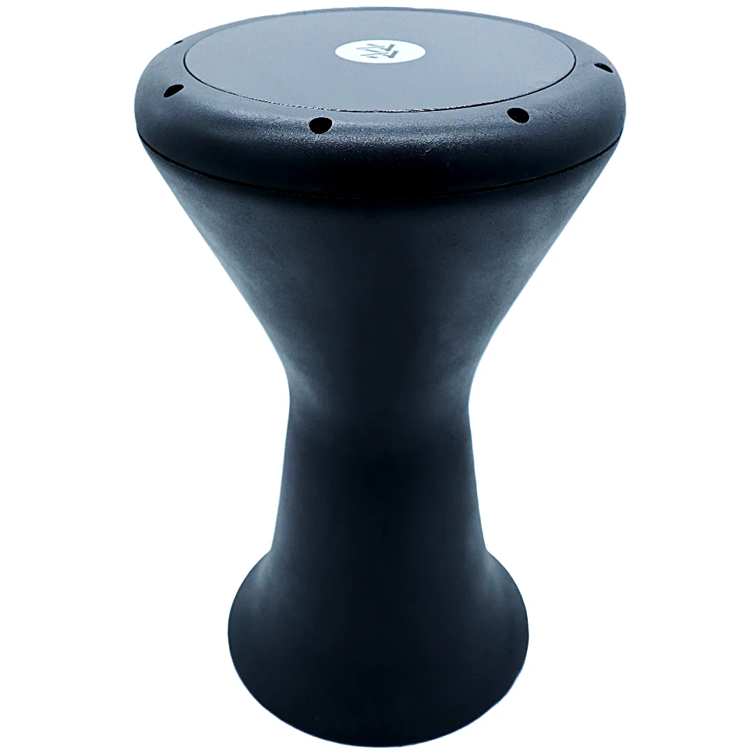 The 18 '' Sombaty Horizon  Zaza Percussion Egyptian Style Darbuka With 9'' Drum Head (Black-9'') - Blemish
