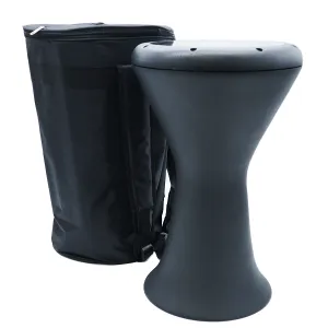 The 18 '' Sombaty Horizon  Zaza Percussion Egyptian Style Darbuka With 9'' Drum Head (Black-9'') - Blemish