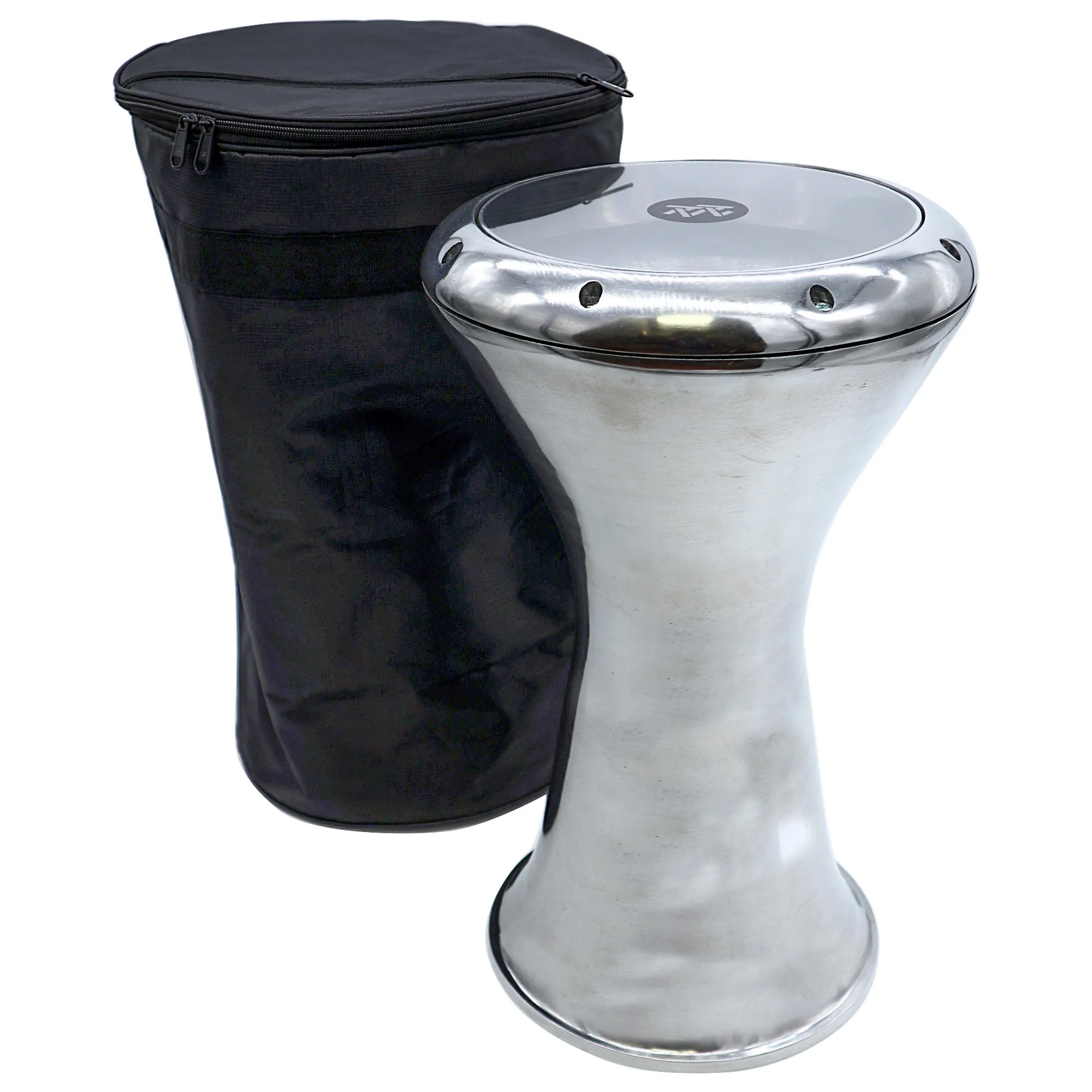 The 18''  Zaza Percussion Horizon - Egypt Style Darbuka Doumbek - Silver Bullet