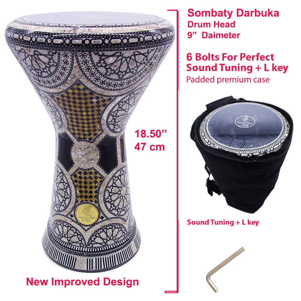 The Black Shield  NG 2.0 Sombaty Gawharet El Fan 18.5" Darbuka