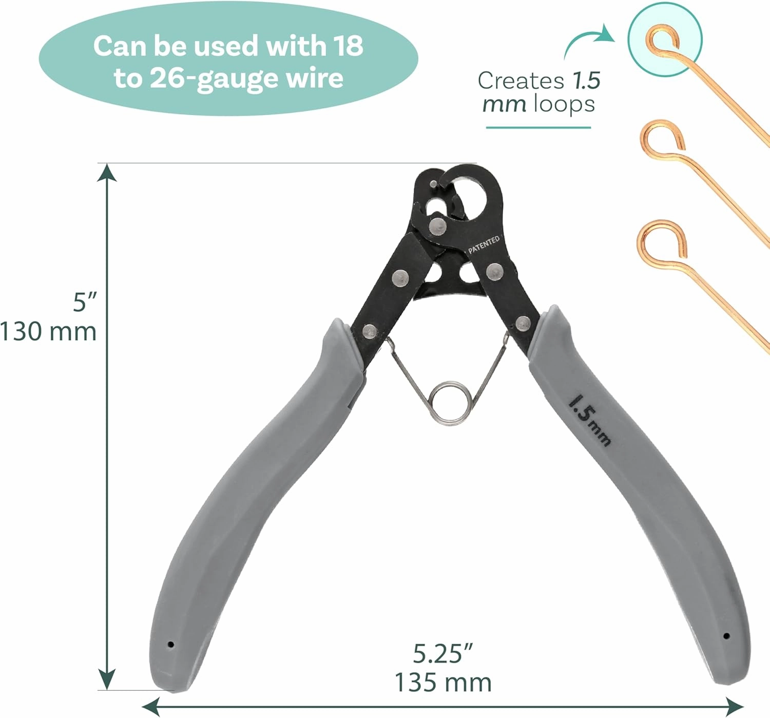 The Beadsmith One Step Looper – Create and Trim Consistent 1.5 mm Loops for Jewelry, Use With 18-26g Craft Wire