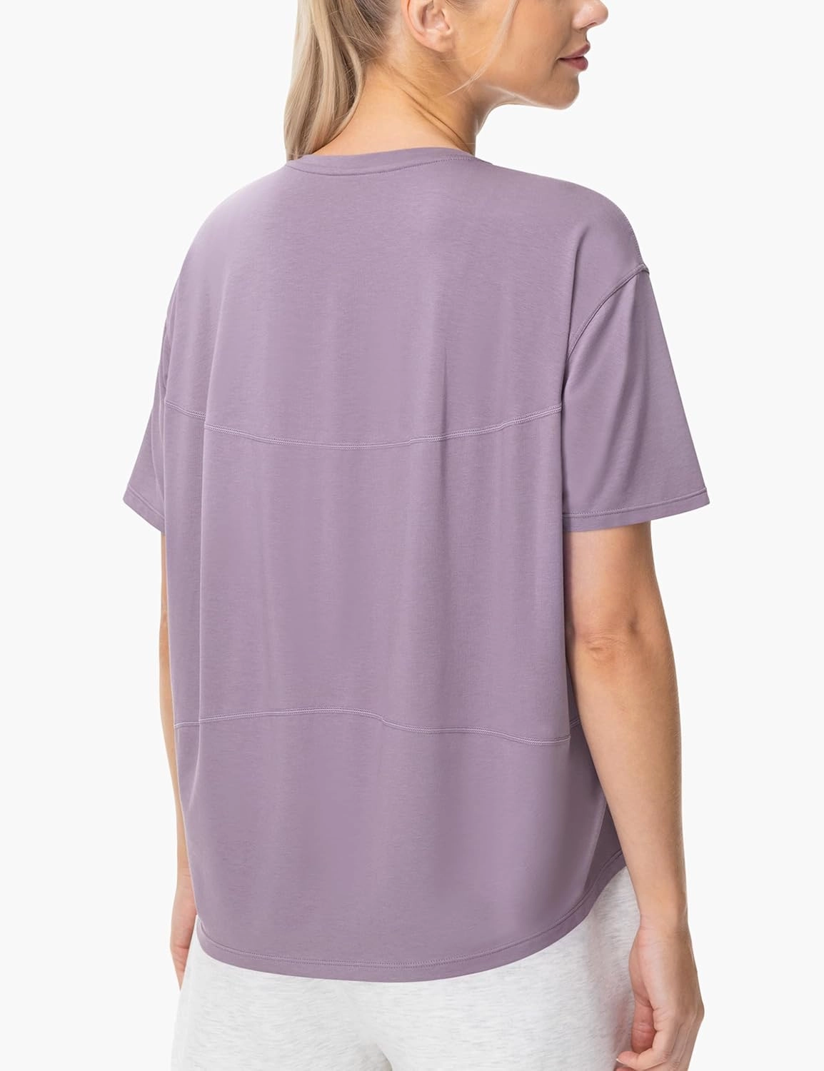 THE GYM PEOPLE Women's Short Sleeve Workout T-Shirts Back Loose Fit Running Yoga Tee Tops