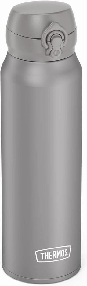 THERMOS ULTRALIGHT BOTTLE 0.75 L, moon rock mat, insulated flask stainless steel with safe flow lid, 10 hours hot / 20 hours cold, dishwasher safe, BPA-free