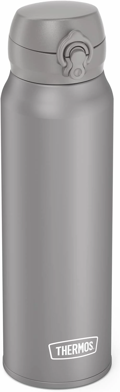 THERMOS ULTRALIGHT BOTTLE 0.75 L, moon rock mat, insulated flask stainless steel with safe flow lid, 10 hours hot / 20 hours cold, dishwasher safe, BPA-free
