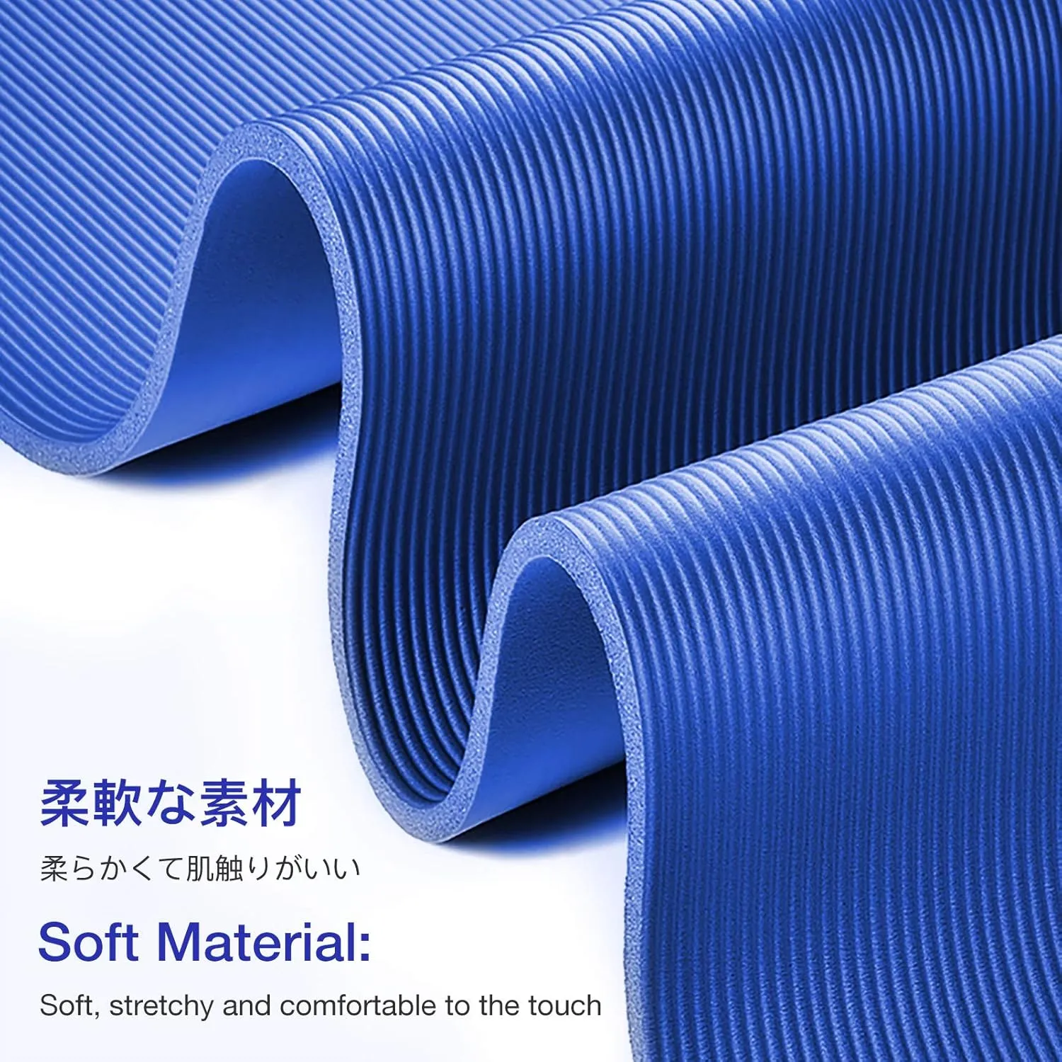Thick Yoga Mat Non Slip, Large Size 72" L x 32" W x 0.6" TH, Premium Exercise & Fitness Mat with Carrying Strap and Bag, Workout Mats for Home