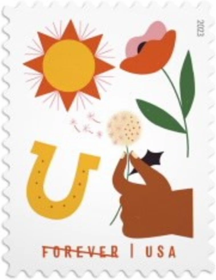 Thinking of You (Sheet of 20) First-Class Mail Forever Postage Stamps 2023 Scott 5803-5807