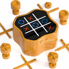 Tic Tac Toe Game, 3-in-1 Electronic Handheld Games Console for Kids Memory Growth, Portable Puzzle Travel Games,Board Game for Kids and Adults, Christmas and Birthday Gifts for All Ages 3 