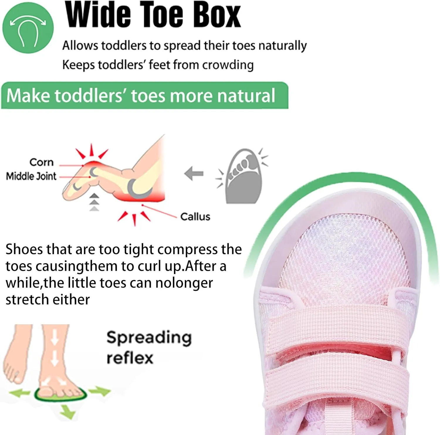 Toddlers and Little Kids Water Shoes, Wide Toe Box, Barefoot Feel, Non-Slip, Quick-Dry,Breathable for Kids